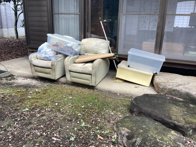 宇都宮市の不用品回収作業前