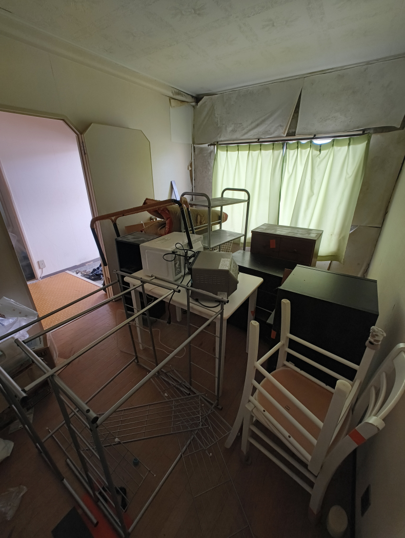 不用品回収の作業前