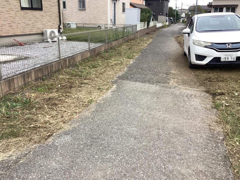 田畑の除草作業後