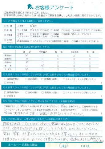 松江市S様断捨離に伴う粗大ゴミ処分「作業スピードが速く、感動しました。」