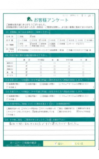 大阪市都島区T様軽トラ1台分の不用品回収「最初の問い合わせの対応がすごく速かったので良かった。」