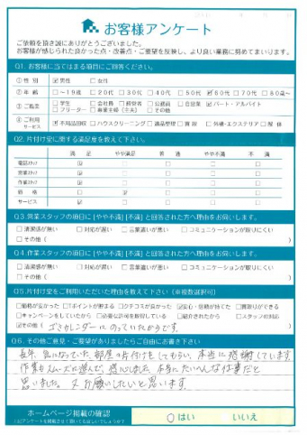 米子市Y様ご実家のお片付けに伴う2t車1台分の不用品回収「作業もスムーズに進んで感心しました。」