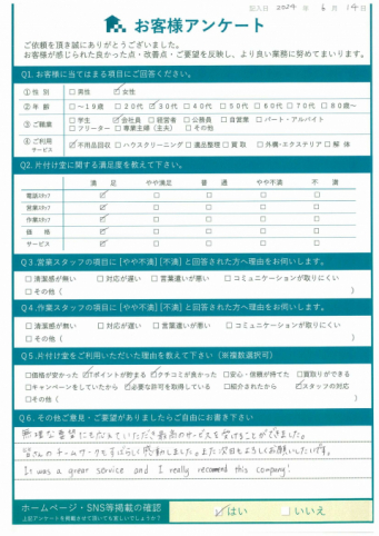 いわき市S様断捨離に伴う不用品回収