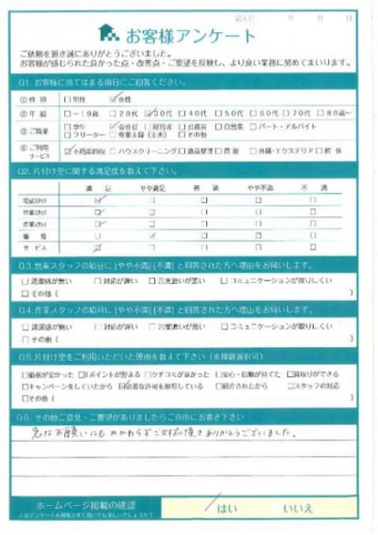 京都市下京区M様引っ越しに伴う不用品回収「急なお願いにもかかわらずご対応頂きありがとうございました」