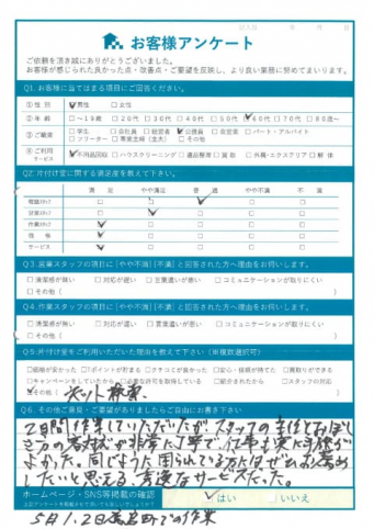 松江市T様断捨離に伴う不用品処分「同じように困られている方にはぜひお勧めしたい」