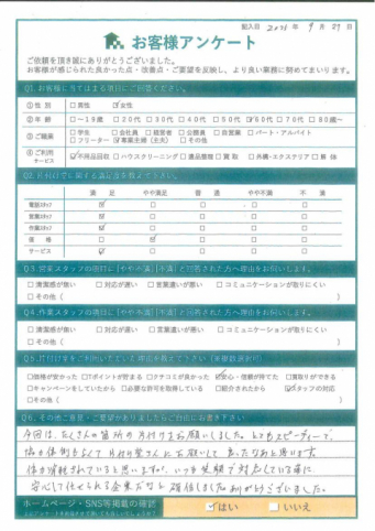 北栄町Y様リピートで不用品回収『安心して任せられました!』