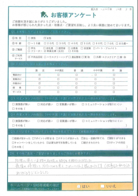 倉吉市T様旧電気店の倉庫内不用品回収『きれいになって嬉しかったです』